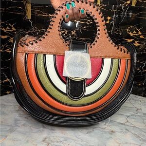 Multicolor Leather Handbag